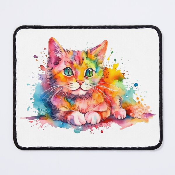 Item preview, Watercolor Cat Portrait designed and sold by PetSafari.