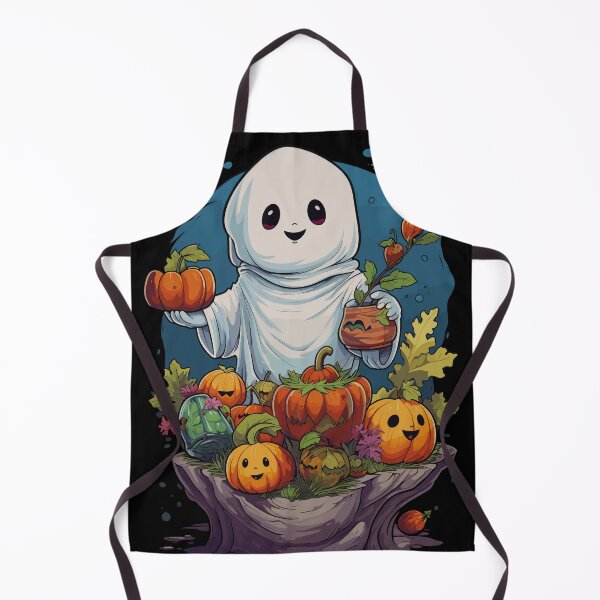 Item preview, The Gourmet Vegan Ghost of Halloween designed and sold by TheFrenchVegan.