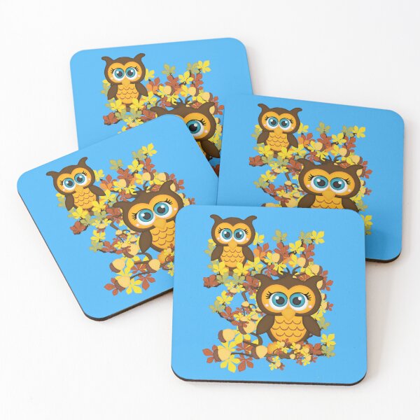 Item preview, Cute Owls sitting in the trees, fantasy art designed and sold by LoneAngel.