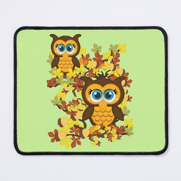Item preview, Cute Owls sitting in the trees, fantasy art designed and sold by LoneAngel.