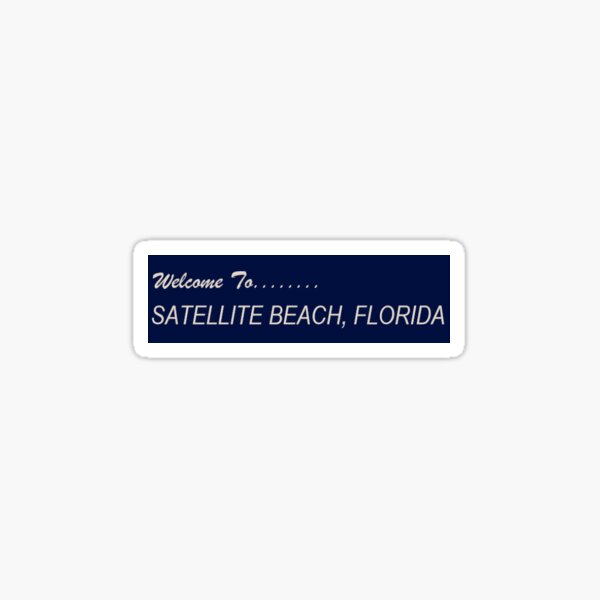 Satellite Beach Sticker Sticker