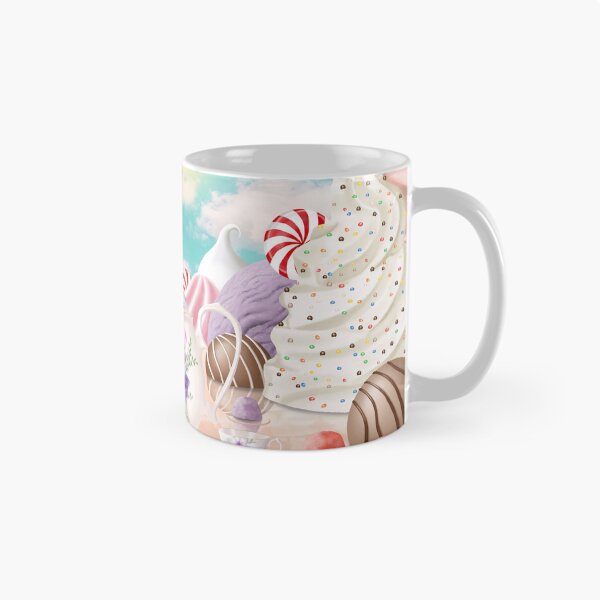 Item preview, Fantasy candy land illustration. Sweets wonderworld landscape. Magical tea set.  designed and sold by likapix.