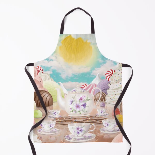 Item preview, Fantasy candy land illustration. Sweets wonderworld landscape. Magical tea set. designed and sold by likapix.