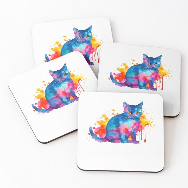 Item preview, Watercolor Cat Portrait designed and sold by PetSafari.