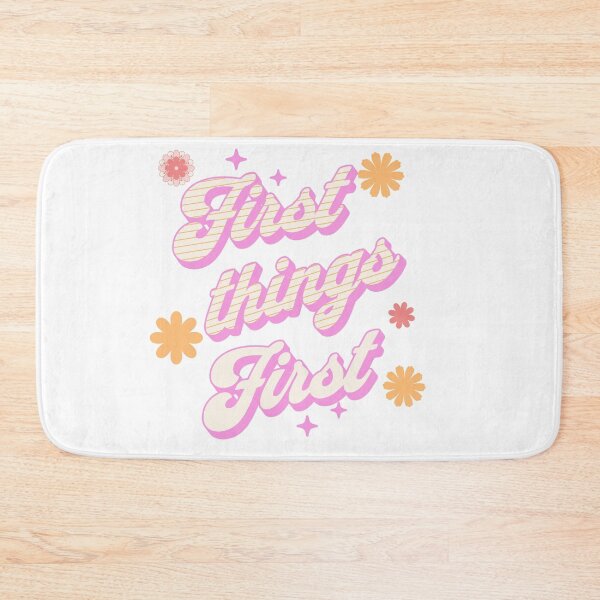 Item preview, First things first,  recovering alcoholic rehab, sobriety meeting AA slogan designed and sold by YellowishStore.
