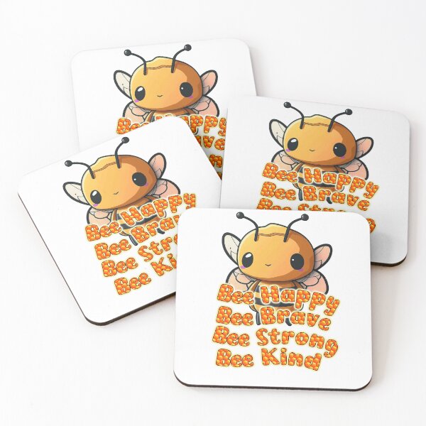 Item preview,  bee happy brave strong kind designed and sold by RadiantGallery.
