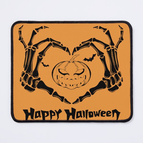 Item preview, Happy Halloween Jack-O'-Lantern Pumpkin Love Skeleton designed and sold by PrintWizardArt.