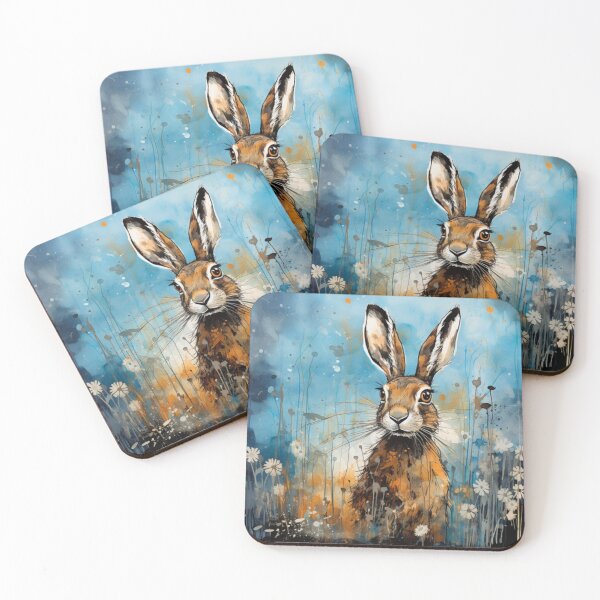 Item preview, blue hare designed and sold by aghnadarragh.