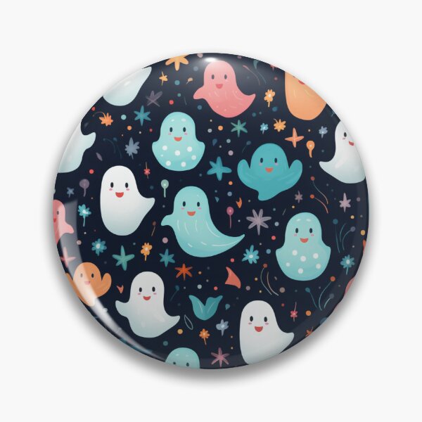 Item preview, Happy positive ghosts pattern designed and sold by SmileshareShop.