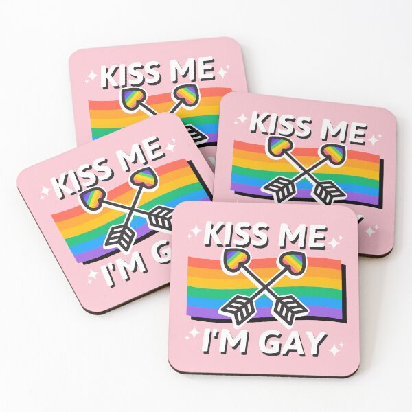 Item preview, Kiss Me, I'm Gay Funny LGBTQ+ [Limited Edition] designed and sold by Harmonick-Tees.