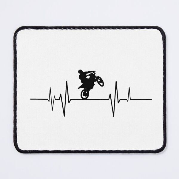 Item preview, Heartbeat Motocross Motorbike Wheelie designed and sold by Shirts-by-JD.