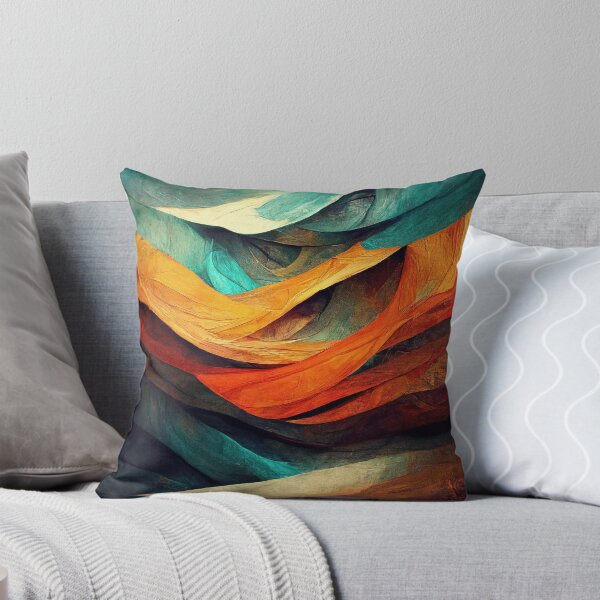 Item preview, Retro Abstract Waves With Orange and Blue Tones designed and sold by Harman83.