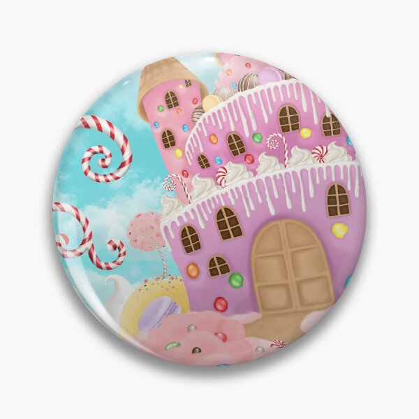 Item preview, Magic cake and candy castle illustration. Fantasy sweets wonderworld background. Desserts dream landscape designed and sold by likapix.