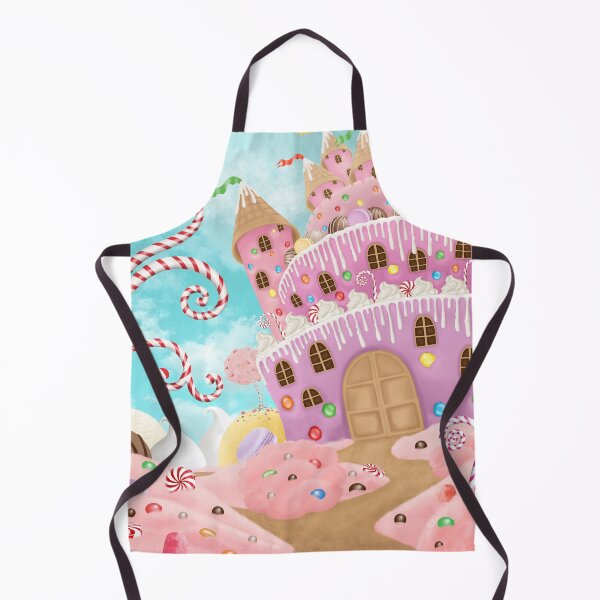 Item preview, Magic cake and candy castle illustration. Fantasy sweets wonderworld background. Desserts dream landscape designed and sold by likapix.
