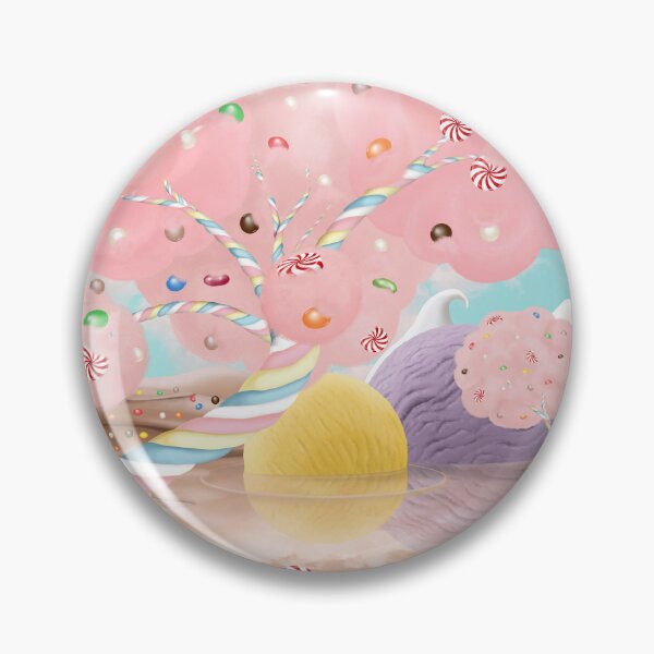 Item preview, Candy land fantasy background. Sweets world landscape. Marshmallow tree, chocolate milk river, ice cream islands designed and sold by likapix.