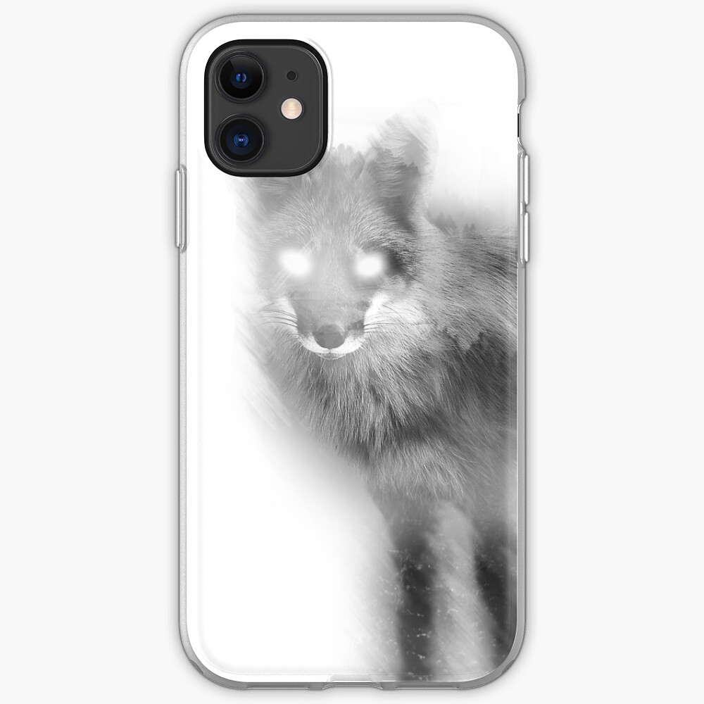 Double Exposure Fox iPhone Case & Cover