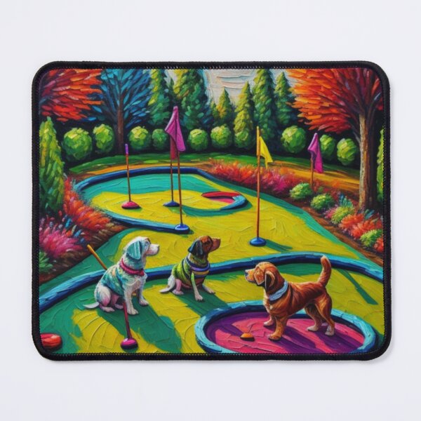 Item preview, Dogs Playing Mini Golf designed and sold by Tavo04rodriguez.