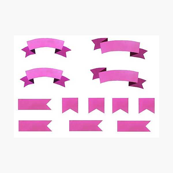 Item preview, Fuchsia headers and flags designed and sold by RuriIbara.