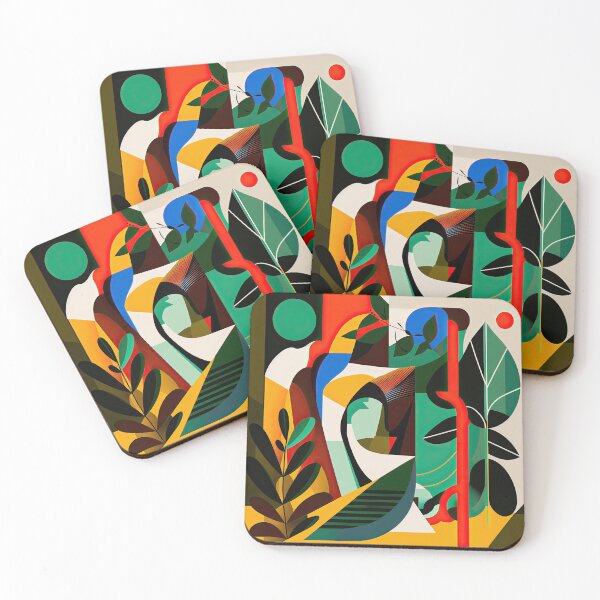 Item preview, African Jungle Bauhaus Design designed and sold by ArtificialGenes.