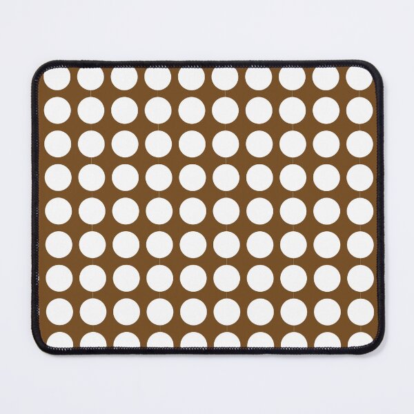 Item preview, Retro white dots on brown designed and sold by knappidesign.