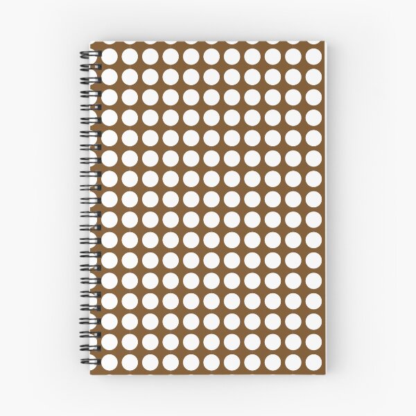 Item preview, Retro white dots on brown designed and sold by knappidesign.