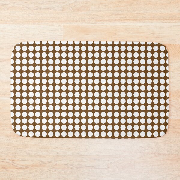 Item preview, Retro white dots on brown designed and sold by knappidesign.