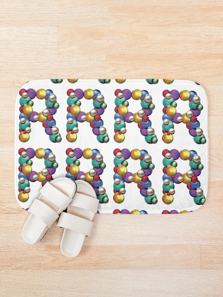 Thumbnail 1 of 6, Bath Mat, CHRISTMAS LETTER R designed and sold by ART-TYPE.