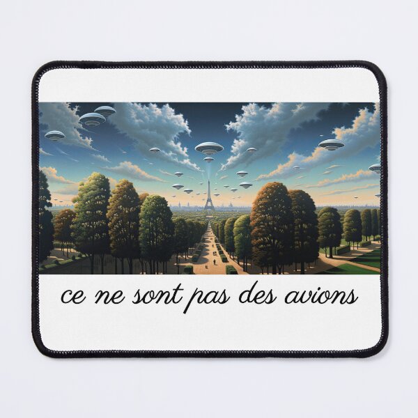 Item preview, UFOs over Paris - Magritte designed and sold by Totalthrive.