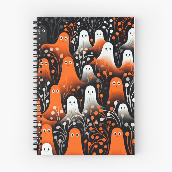 Item preview, Halloween multicolor ghosts pattern designed and sold by SmileshareShop.