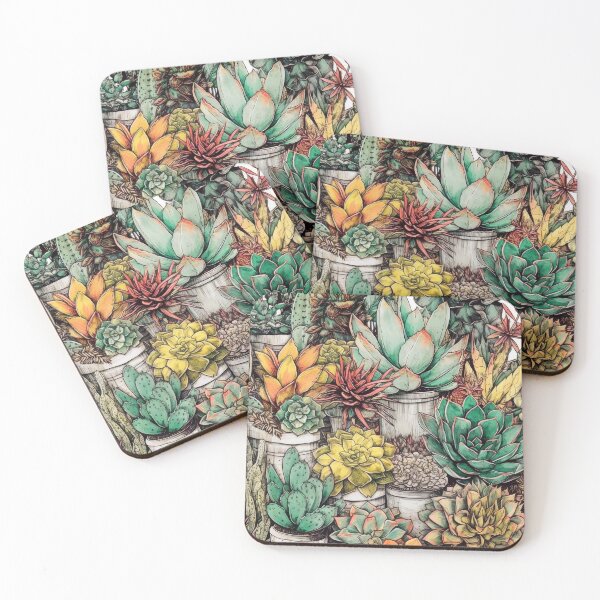 Item preview, Succulents botanical pattern 27 #cacti designed and sold by JBJart.