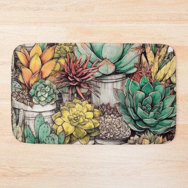 Item preview, Succulents botanical pattern 27 #cacti designed and sold by JBJart.