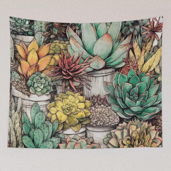 Item preview, Succulents botanical pattern 27 #cacti designed and sold by JBJart.
