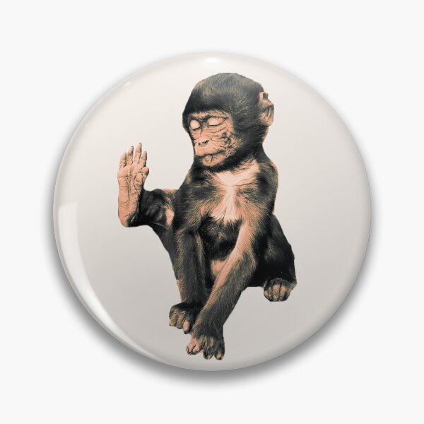 Item preview, Cute little monkey, yoga designed and sold by SalogwynLifeArt.