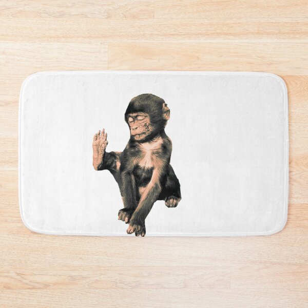 Item preview, Cute little monkey, yoga designed and sold by SalogwynLifeArt.