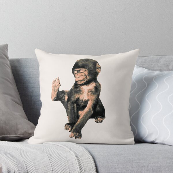 Item preview, Cute little monkey, yoga designed and sold by SalogwynLifeArt.