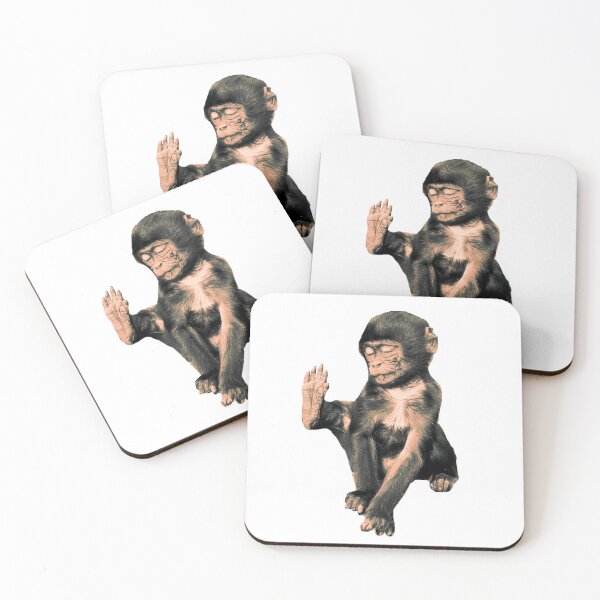 Item preview, Cute little monkey, yoga designed and sold by SalogwynLifeArt.