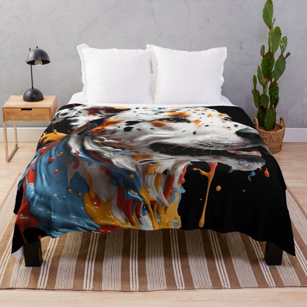 Item preview, A Colorful Artwork of A Dalmatian Dog Face designed and sold by deepakrode7.