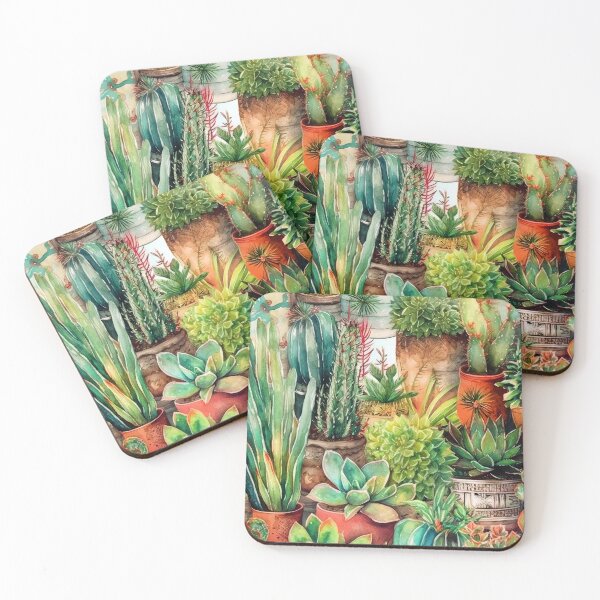Item preview, Succulents botanical pattern 28 #cacti designed and sold by JBJart.