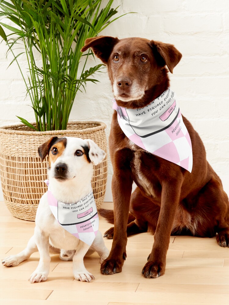Thumbnail 5 of 6, Pet Bandana, Heartstopper Reminder Quote 90s Style designed and sold by annylands.