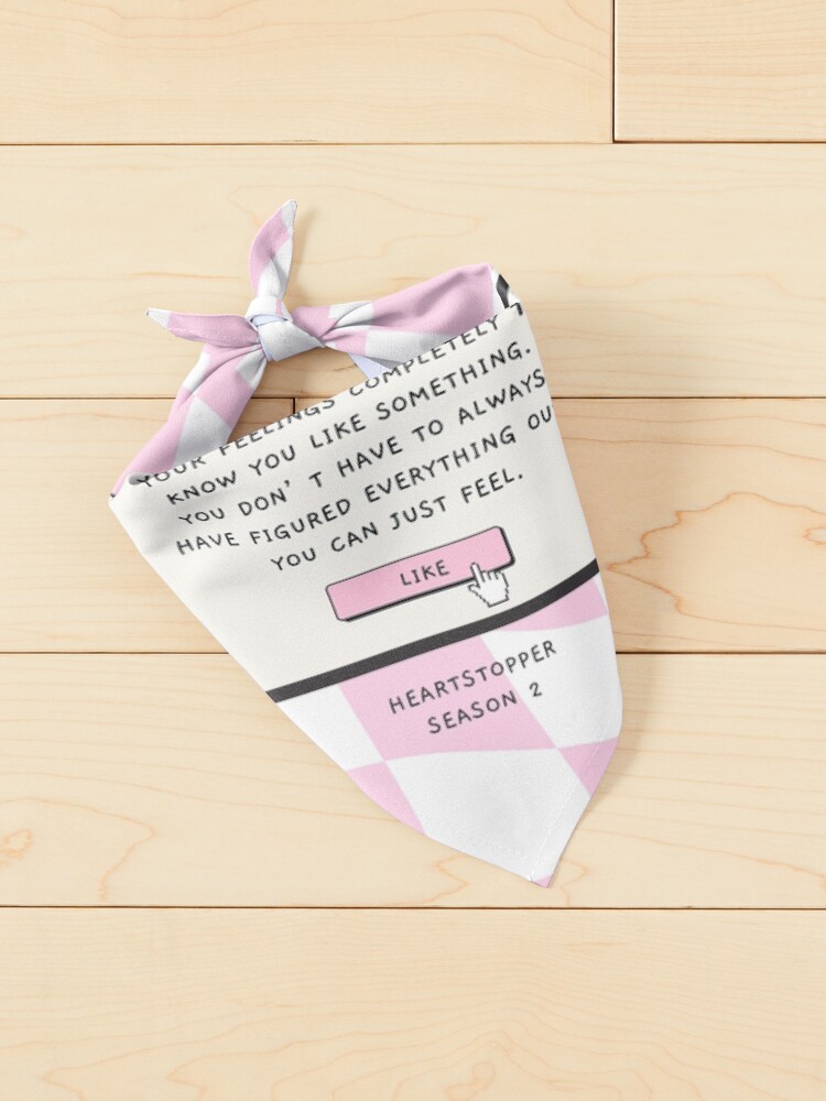 Thumbnail 2 of 6, Pet Bandana, Heartstopper Reminder Quote 90s Style designed and sold by annylands.
