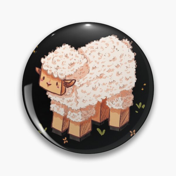 Item preview, White Minecraft Sheep designed and sold by Smoltsuki.