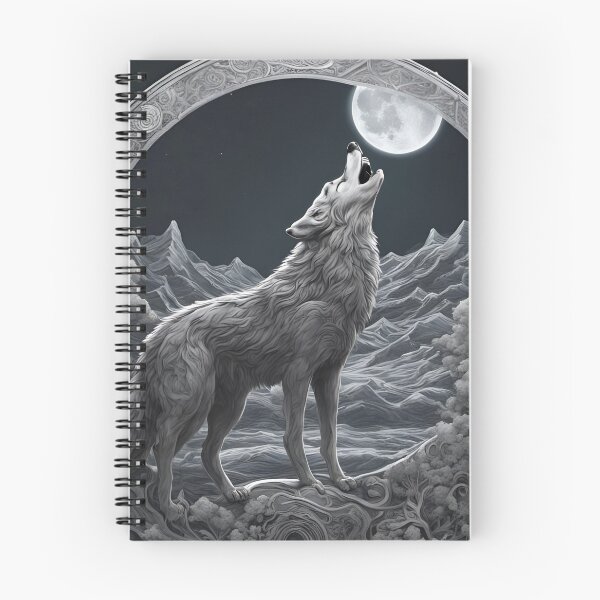 Item preview, Wolf crying at the full moon designed and sold by FineArtworld7.