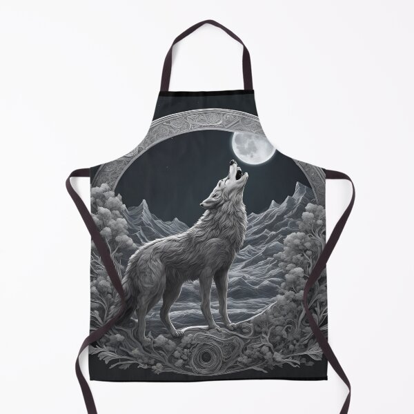 Item preview, Wolf crying at the full moon designed and sold by FineArtworld7.