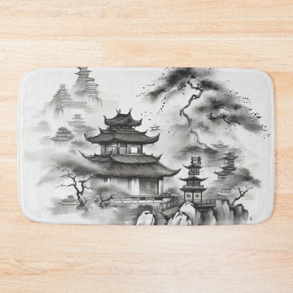 Item preview, Ancient ink wash painting, traditional china designed and sold by mikaws.