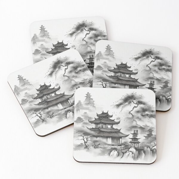 Item preview, Ancient ink wash painting, traditional china designed and sold by mikaws.