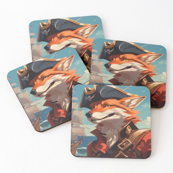 Item preview, Fox Pirate Captain designed and sold by designsbyflo.