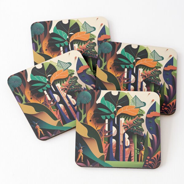 Item preview, African Jungle Bauhaus Design designed and sold by ArtificialGenes.