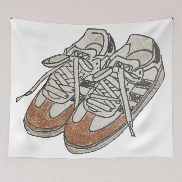 Item preview, Three stripe shoe illustration designed and sold by Olivia Braunsteiner.