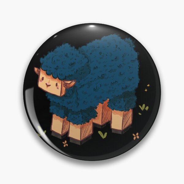 Item preview, Blue Minecraft Sheep designed and sold by Smoltsuki.