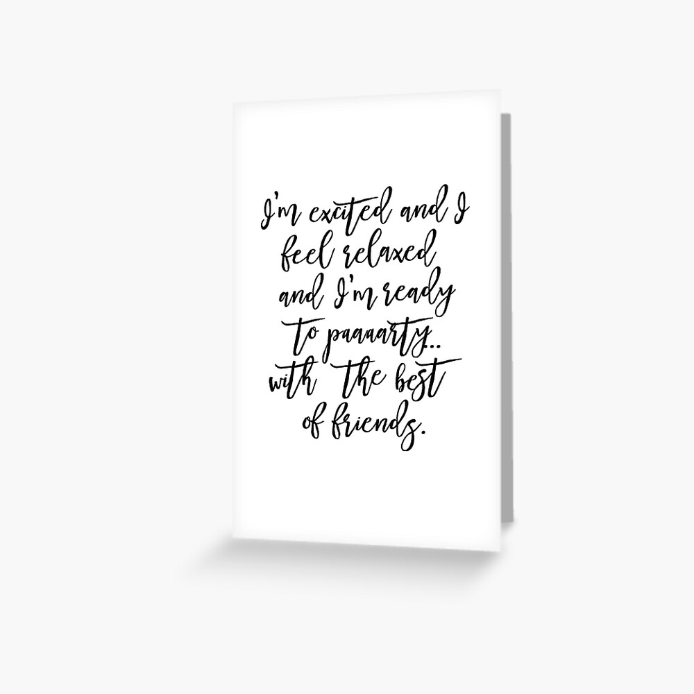 Bridesmaids Movie Quote Paaaaarty Greeting Card By Reddane Redbubble